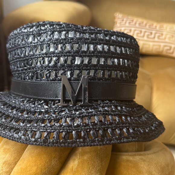Max Mara Uccio Belted Black Bucket Hat main image 6